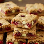 MAKE Cranberry White Chocolate Cookie Bars