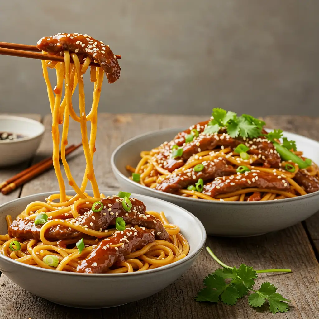 Sweet Chilli Beef Noodles