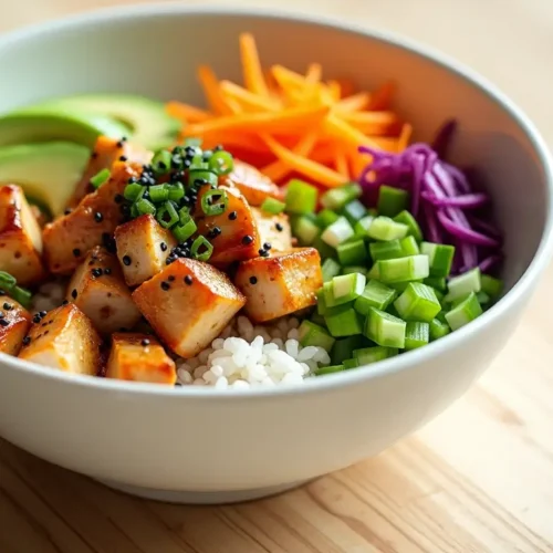 make Chicken Poke Bowl