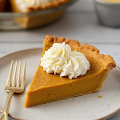 Whisking up the filling for this pie is a breeze! The combination of pumpkin puree, spices, and creamy ingredients creates a velvety texture