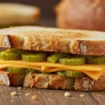 cheese and pickle sandwich